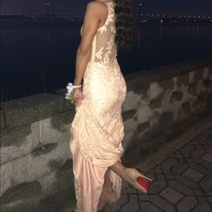 Terani Couture Lace and Beaded Gown